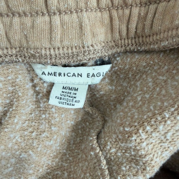 Women's American Eagle Tan Fleece Jogger Sweatpants Casual Lounge Size M - Picture 4 of 5